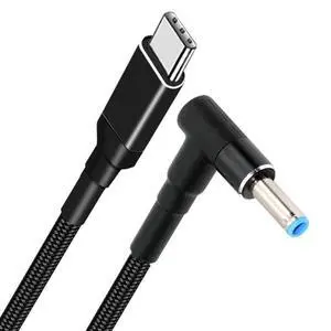 100W USB Type-C USB-C Power Input to 20V DC Plug 4.5 * 3.0mm Output 20V 5A 100W & 65W PD Charge Cable Compatible with Laptop (6ft/180cm) 100W USB Type-C USB-C Power Input to 20V DC Plug 4.5 * 3.0mm Output 20V 5A 100W & 65W PD Charge Cable Compatible with Laptop (6ft/180cm)