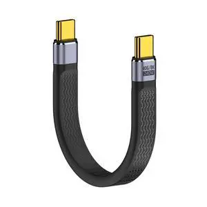 USB4.0 240W Type-C USB-C Male to Male USB4 40Gbps 100W 8K Flat Slim FPC Data Cable Compatible with Laptop Phone 13cm (40Gbps 240W 8K) USB4.0 240W Type-C USB-C Male to Male USB4 40Gbps 100W 8K Flat Slim FPC Data Cable Compatible with Laptop Phone 13cm (40Gbps 240W 8K)