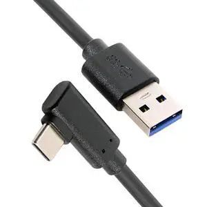USB 3.1 Type-C Left Right Angled Type 90 Degree to Standard USB3.0 Data Cable Compatible for Camera Link VR (1.5M) USB 3.1 Type-C Left Right Angled Type 90 Degree to Standard USB3.0 Data Cable Compatible for Camera Link VR (1.5M)