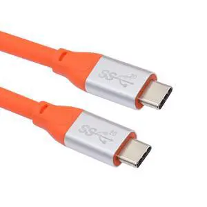 Ultra Soft High Flex USB4 Cable Male to Male 20Gbps with 100W Charging and 8K 5K@60Hz USB4.0 Compatible with Thunderbolt3/4 (100cm) Ultra Soft High Flex USB4 Cable Male to Male 20Gbps with 100W Charging and 8K 5K@60Hz USB4.0 Compatible with Thunderbolt3/4 (100cm)