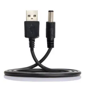 USB Type-A Male Input to 5V DC 5.5 * 2.1mm Output Power Charge Cable 100cm for DC5V Desk Lamp Fan Camera USB Type-A Male Input to 5V DC 5.5 * 2.1mm Output Power Charge Cable 100cm for DC5V Desk Lamp Fan Camera