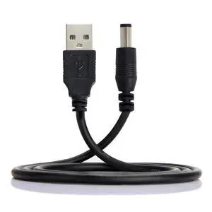 USB Type-A Male Input to 5V DC 5.5 * 2.5mm Output Power Charge Cable 100cm for DC5V Desk Lamp Fan Camera USB Type-A Male Input to 5V DC 5.5 * 2.5mm Output Power Charge Cable 100cm for DC5V Desk Lamp Fan Camera