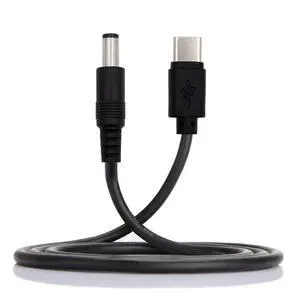 Type C USB-C Input with 5.1K Resistor to 5V DC 5.5 * 2.1mm Output Power Charge Cable 100cm for DC5V Desk Lamp Fan Camera Type C USB-C Input with 5.1K Resistor to 5V DC 5.5 * 2.1mm Output Power Charge Cable 100cm for DC5V Desk Lamp Fan Camera