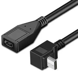 90 Degree Up Angled Micro USB 2.0 Male to Female Data Charge Cable 480Mbps for Phone Extension (25cm) 90 Degree Up Angled Micro USB 2.0 Male to Female Data Charge Cable 480Mbps for Phone Extension (25cm)