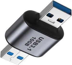 USB 3.0/3.1 Type A Male Host to USB 3.0/3.1 A Male Device Data Adapter 10Gbps Extension Compatible with Laptop Desktop USB 3.0/3.1 Type A Male Host to USB 3.0/3.1 A Male Device Data Adapter 10Gbps Extension Compatible with Laptop Desktop