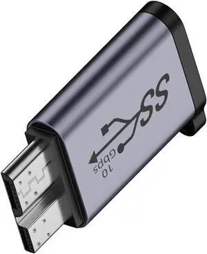 USB-C USB 3.1 Type C Female Host to Micro USB 3.0 Male Device Adapter 10Gbps Data Power with Chain Compatible with Laptop SSD Disk USB-C USB 3.1 Type C Female Host to Micro USB 3.0 Male Device Adapter 10Gbps Data Power with Chain Compatible with Laptop SSD Disk