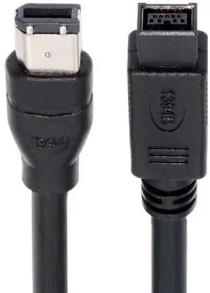 IEEE 1394b 9Pin Male to 1394a 6Pin Male Extension Firewire Cable Compatible with Data Video Capture Card 800Mbps to 400Mbps 180cm IEEE 1394b 9Pin Male to 1394a 6Pin Male Extension Firewire Cable Compatible with Data Video Capture Card 800Mbps to 400Mbps 180cm