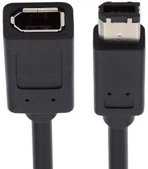 IEEE 1394 6Pin Male to 1394a 6Pin Female Extension Firewire Cable Compatible with Data Video Capture Card 400Mbps to 400Mbps 20cm IEEE 1394 6Pin Male to 1394a 6Pin Female Extension Firewire Cable Compatible with Data Video Capture Card 400Mbps to 400Mbps 20cm