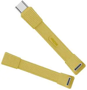 USB5.0 Type-C 80Gbps Flat Slim FPC USB-C Male to Male & Female Extension Cable Up Angled 90 Degree 240W 16K 8K 60Hz 5K Compatible with 40Gbps USB4.0 Thunderbolt Yellow Color (2-Pack) USB5.0 Type-C 80Gbps Flat Slim FPC USB-C Male to Male & Female Extension Cable Up Angled 90 Degree 240W 16K 8K 60Hz 5K Compatible with 40Gbps USB4.0 Thunderbolt Yellow Color (2-Pack)