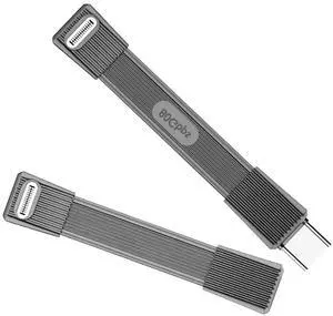 USB5.0 Type-C 80Gbps Flat Slim FPC USB-C Male to Male & Female Extension Cable Up Angled 90 Degree 240W 16K 8K 60Hz 5K Compatible with 40Gbps USB4.0 Thunderbolt Grey Color (2-Pack) USB5.0 Type-C 80Gbps Flat Slim FPC USB-C Male to Male & Female Extension Cable Up Angled 90 Degree 240W 16K 8K 60Hz 5K Compatible with 40Gbps USB4.0 Thunderbolt Grey Color (2-Pack)