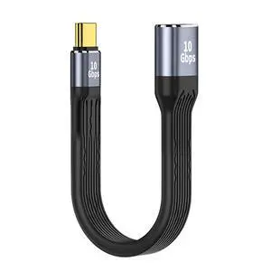 USB-C USB 3.1 Type C Male Host to USB3.0 Type-A Female OTG Device Flat Slim FPC Data Cable 10Gbps Compatible with Laptop Phone (Black 13cm) USB-C USB 3.1 Type C Male Host to USB3.0 Type-A Female OTG Device Flat Slim FPC Data Cable 10Gbps Compatible with Laptop Phone (Black 13cm)