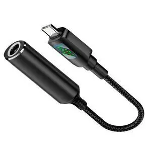 DC Jack 6.0x1.4mm Power Input to USB-C Type-C Power 140W Smart LED Display PD 100W 65W Charge Cable Compatible with Laptop Phone PD9V/5V/20V/7A DC Jack 6.0x1.4mm Power Input to USB-C Type-C Power 140W Smart LED Display PD 100W 65W Charge Cable Compatible with Laptop Phone PD9V/5V/20V/7A