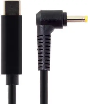 Type C USB-C Input to 65W DC 4.0x1.7mm Power PD Charge Angled Cable for Laptop 18-20V (4.0x1.7mm) Type C USB-C Input to 65W DC 4.0x1.7mm Power PD Charge Angled Cable for Laptop 18-20V (4.0x1.7mm)