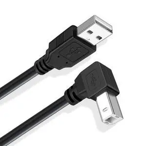 USB 2.0 A Male to B Male Cable Down Angled 90 Degree for Printer Scanner Hard Disk (150CM) USB 2.0 A Male to B Male Cable Down Angled 90 Degree for Printer Scanner Hard Disk (150CM)