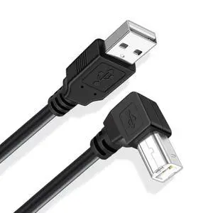 USB 2.0 A Male to B Male Cable Left Angled 90 Degree for Printer Scanner Hard Disk (150CM) USB 2.0 A Male to B Male Cable Left Angled 90 Degree for Printer Scanner Hard Disk (150CM)