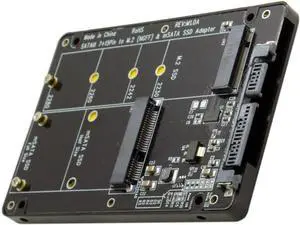 2 in 1 Combo M.2 NGFF B-Key & mSATA SSD to SATA 3.0 Adapter Converter Case Enclosure 2 in 1 Combo M.2 NGFF B-Key & mSATA SSD to SATA 3.0 Adapter Converter Case Enclosure