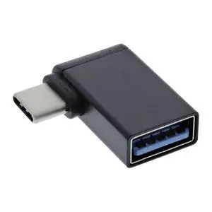 Right Angled 90 Degree USB-C Type-C to USB 3.0 Female OTG Cable for Cell Phone Tablet & Laptop Black Right Angled 90 Degree USB-C Type-C to USB 3.0 Female OTG Cable for Cell Phone Tablet & Laptop Black