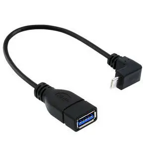 Up Down Angled 90 Degree USB-C Type-C to USB 3.0 Female OTG Cable for Laptop Cell Phone Up Down Angled 90 Degree USB-C Type-C to USB 3.0 Female OTG Cable for Laptop Cell Phone