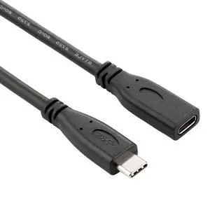 USB-C USB 3.1 Type C Male to Female Extension Data Cable for Laptop Tablet Mobile Phone 60cm USB-C USB 3.1 Type C Male to Female Extension Data Cable for Laptop Tablet Mobile Phone 60cm
