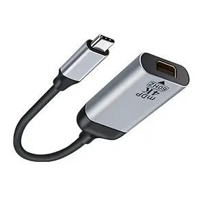 USB-C USB 3.1 Type C Host to Mini DisplayPort DP Displays 4K HDTV Adapter Cable with Silver Case for Laptop Phone USB-C USB 3.1 Type C Host to Mini DisplayPort DP Displays 4K HDTV Adapter Cable with Silver Case for Laptop Phone