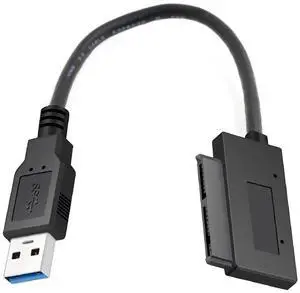 USB 3.0 to Micro SATA 7+9 16 Pin 1.8" 90 Degree Angled Hard Disk Driver SSD Adapter Cable 10cm USB 3.0 to Micro SATA 7+9 16 Pin 1.8" 90 Degree Angled Hard Disk Driver SSD Adapter Cable 10cm