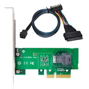 JSR PCI-E 3.0 x4 Lane Host Adapter M.2 NGFF M Key SSD to U.2 U2 Kit SFF-8639 with Cable for Mainboard SSD 750 JSR PCI-E 3.0 x4 Lane Host Adapter M.2 NGFF M Key SSD to U.2 U2 Kit SFF-8639 with Cable for Mainboard SSD 750