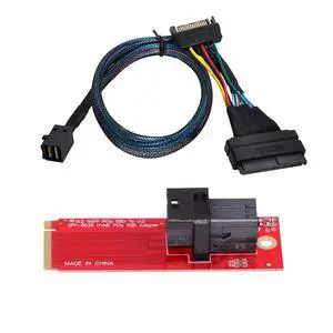 U.2 U2 Kit SFF-8639 NVME PCIe SSD Adapter & Cable for Mainboard Intel SSD 750 p3600 p3700 M.2 SFF-8643 U.2 U2 Kit SFF-8639 NVME PCIe SSD Adapter & Cable for Mainboard Intel SSD 750 p3600 p3700 M.2 SFF-8643