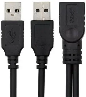 USB 2.0 Female to Dual A Male Extra Power Data Y Extension Cable for 2.5" Mobile Hard Disk (20CM) USB 2.0 Female to Dual A Male Extra Power Data Y Extension Cable for 2.5" Mobile Hard Disk (20CM)