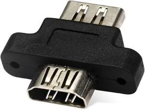 HDMI Female to HDMI 1.4 Female Extension Extender Coupler Adapter with Panel Mount Holes HDMI Female to HDMI 1.4 Female Extension Extender Coupler Adapter with Panel Mount Holes