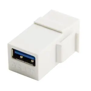 USB 3.0 A Female to A Female Extension Keystone Jack Coupler Adapter for Wall Plate Panel USB Cable USB 3.0 A Female to A Female Extension Keystone Jack Coupler Adapter for Wall Plate Panel USB Cable