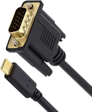 USB-C Type-C Host to VGA Male Monitor RGB HDB-15Pin Displays Cable 4K 60hz for Laptop Phone (1.8m/6ft) USB-C Type-C Host to VGA Male Monitor RGB HDB-15Pin Displays Cable 4K 60hz for Laptop Phone (1.8m/6ft)