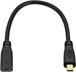 Micro HDMI Type-D Male to Micro HDMI 1.4 Type-D Female 4K Extension Cable for Computer HDTV Graphics Card UHD Micro HDMI Type-D Male to Micro HDMI 1.4 Type-D Female 4K Extension Cable for Computer HDTV Graphics Card UHD
