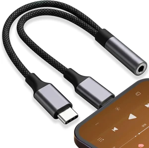 2-in-1 Headphone Adapter for Lightning & USB C to 3.5mm Audio Adapter 2-in-1 Headphone Adapter for Lightning & USB C to 3.5mm Audio Adapter