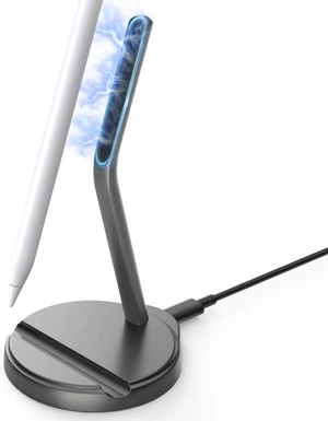 Magnetic Wireless Charger Stand for Apple Pencil Pro, Space Gray Magnetic Wireless Charger Stand for Apple Pencil Pro, Space Gray