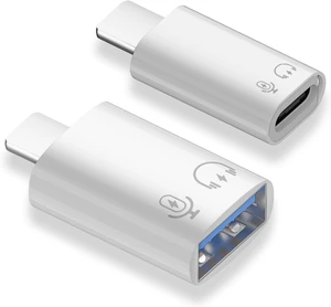 2 Pack USB C and USB 3.0 OTG Adapter for iPhone/iPad 2 Pack USB C and USB 3.0 OTG Adapter for iPhone/iPad