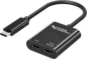 CableCreation USB C to AR Glasses and Charging Adapter,Charge and Play,8K@60Hz 4K@144Hz, 100W Fast Charging Compatible with Steam Deck, Switch,ROG Ally,iPhone15/16 Viture/Rokid/Xreal AR