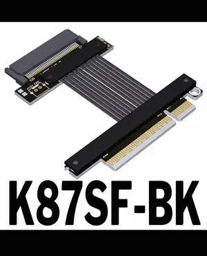 ADT K87SF-BK PCIe 5.0 to SFF8639 U.2 NVME SSD,PCle 5.0 x4 Gen5,128Gbps. cable length 20cm,0.65ft ADT K87SF-BK PCIe 5.0 to SFF8639 U.2 NVME SSD,PCle 5.0 x4 Gen5,128Gbps. cable length 20cm,0.65ft