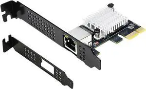 PCIe 4.0 X1 to RJ45 10G Ethernet Network Card RTL8127 Chip High-Speed LAN Adapter with Multi-Speed Compatible with Windows/Linux Desktop, Server, and Gaming PC PCIe 4.0 X1 to RJ45 10G Ethernet Network Card RTL8127 Chip High-Speed LAN Adapter with Multi-Speed Compatible with Windows/Linux Desktop, Server, and Gaming PC