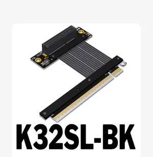 PCI Express 5.0 x16 to x4 Extension Cable 90 Degree (40cm, K32SL-BK) PCI Express 5.0 x16 to x4 Extension Cable 90 Degree (40cm, K32SL-BK)