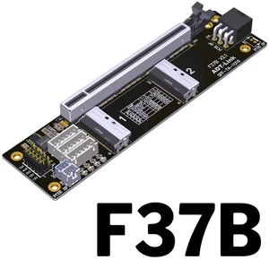 ADT-F37B PCI-e 4.0 X16 to X16 MCIO Bifurcation Adapter Riser Card 256G/bps ADT-F37B PCI-e 4.0 X16 to X16 MCIO Bifurcation Adapter Riser Card 256G/bps