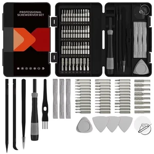 Small Precision Screwdriver Set 58-piece with Torx, Triwing, Pentalobe, Electronics Repair Tool Kit for Computer, PC, Laptop, Macbook, Tablet, Phone, PS5, XBOX, Switch, Glass, Ring Doorbell Small Precision Screwdriver Set 58-piece with Torx, Triwing, Pentalobe, Electronics Repair Tool Kit for Computer, PC, Laptop, Macbook, Tablet, Phone, PS5, XBOX, Switch, Glass, Ring Doorbell