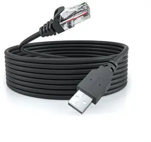 USB to RJ50 Cable Compatible with APC Smart-UPS/Back-UPS Series | Compatible with PowerChute Software (Equivalent to AP9827) | Plug & Play Data Monitoring & Shutdown Control USB to RJ50 Cable Compatible with APC Smart-UPS/Back-UPS Series | Compatible with PowerChute Software (Equivalent to AP9827) | Plug & Play Data Monitoring & Shutdown Control