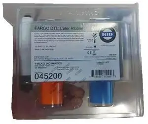 New For 045200 Full-color ribbon with resin black and clear overlay panel -500 images Compatible with DTC4500e, DTC4500