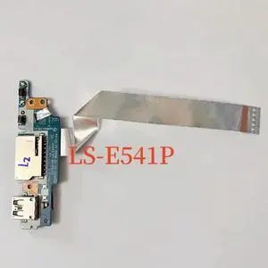 LS-E541P For 520-15IKB Flex 5-1470 Power Button USB Reader Board With Cable 100% Tested Fully Work