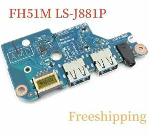 FH51M LS-J881P For Nitro 5 AN515-44 USB Enternet Audio Board 100% Tested Fully Work