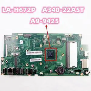 For IdeaCentre A340-22AST A9-9425 AIO Motherboard E0C41 LA-H672P 01LM957 Mainboard 100% Tested Fully Work