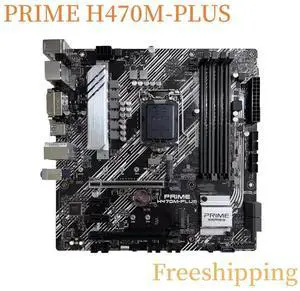 For PRIME H470M-PLUS Motherboard H470 LGA1200 DDR4 Support 10th CPU Mainboard 100% Tested Fully Work