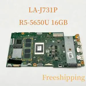 LA-J731P For Swift SF314-42 Laptop Motherboard NBHSF11004 With R5-5650U CPU 16GB RAM Mainboard 100% Tested Fully Work