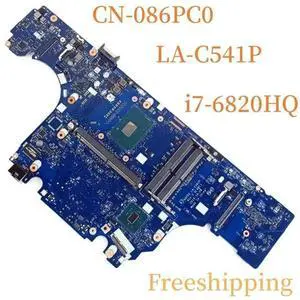 CN-086PC0 For Precision 15 7510 Motherboard LA-C541P 086PC0 86PC0 With i7-6820HQ Mainboard 100% Tested Fully Work