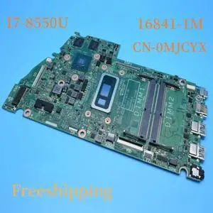 CN-0MJCYX For Inspiron 7570 Motherboard 16841-1M  0MJCYX MJCYX  With I7-8550U  Mainboard 100% Tested Fully Work